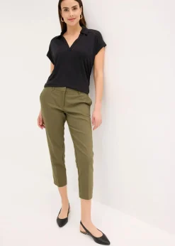 bonprix Bekleidung·Kleider^7/8-Business-Hose dunkeloliv