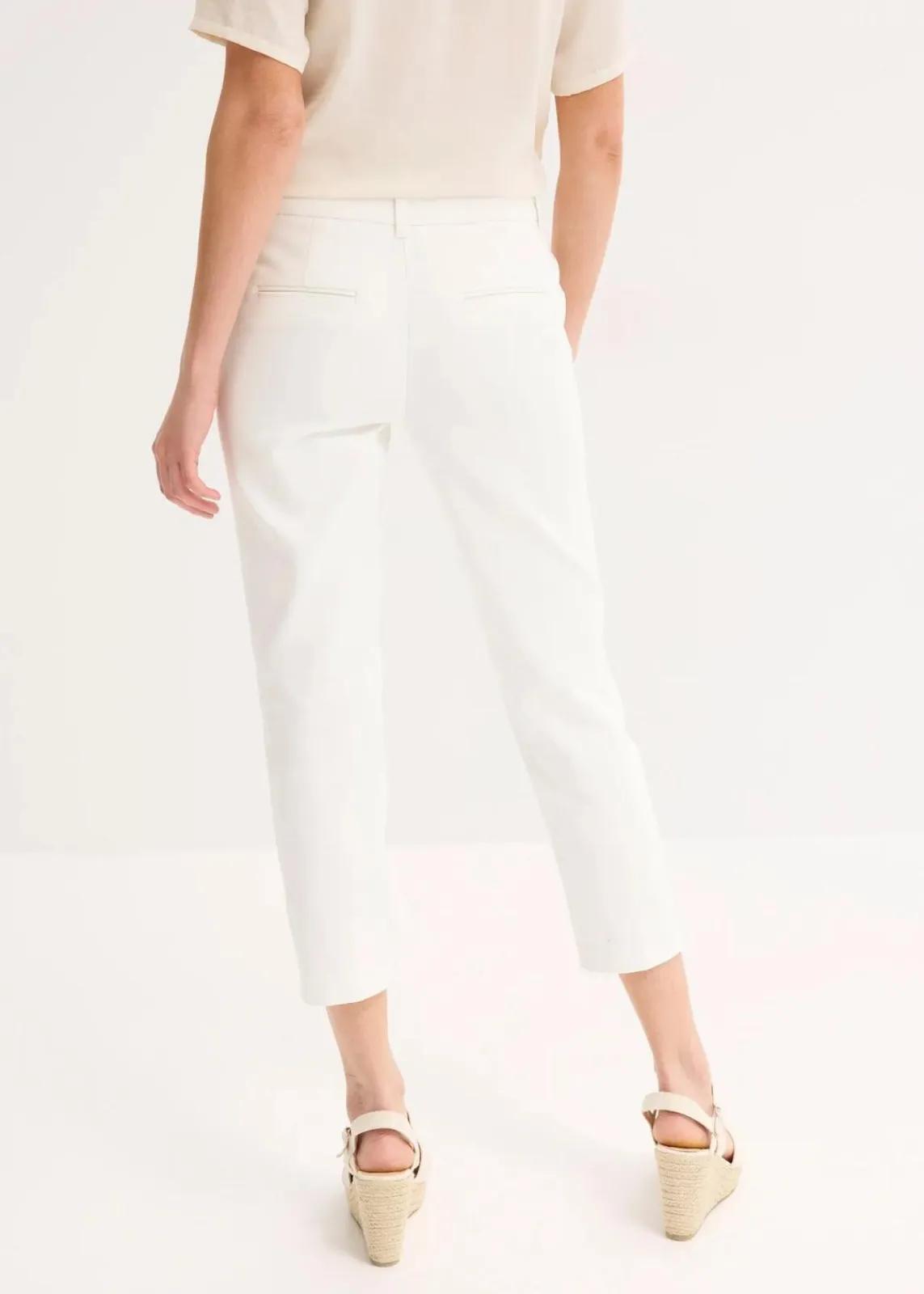 bonprix Bekleidung·Kleider^7/8-Business-Hose wollweiß