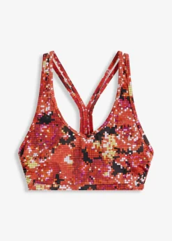 bonprix Nachhaltigere Materialien|Mix & Match^Bustier Bikini Oberteil pfirsich bedruckt