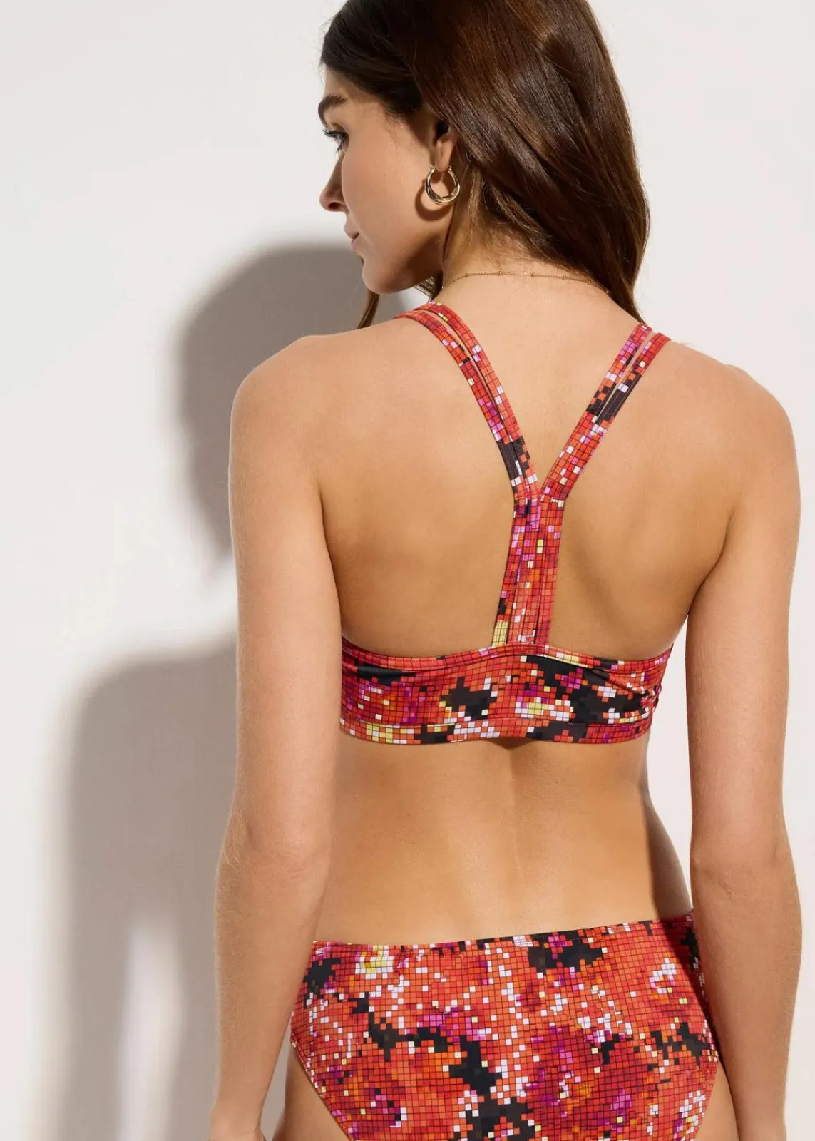 bonprix Nachhaltigere Materialien|Mix & Match^Bustier Bikini Oberteil pfirsich bedruckt
