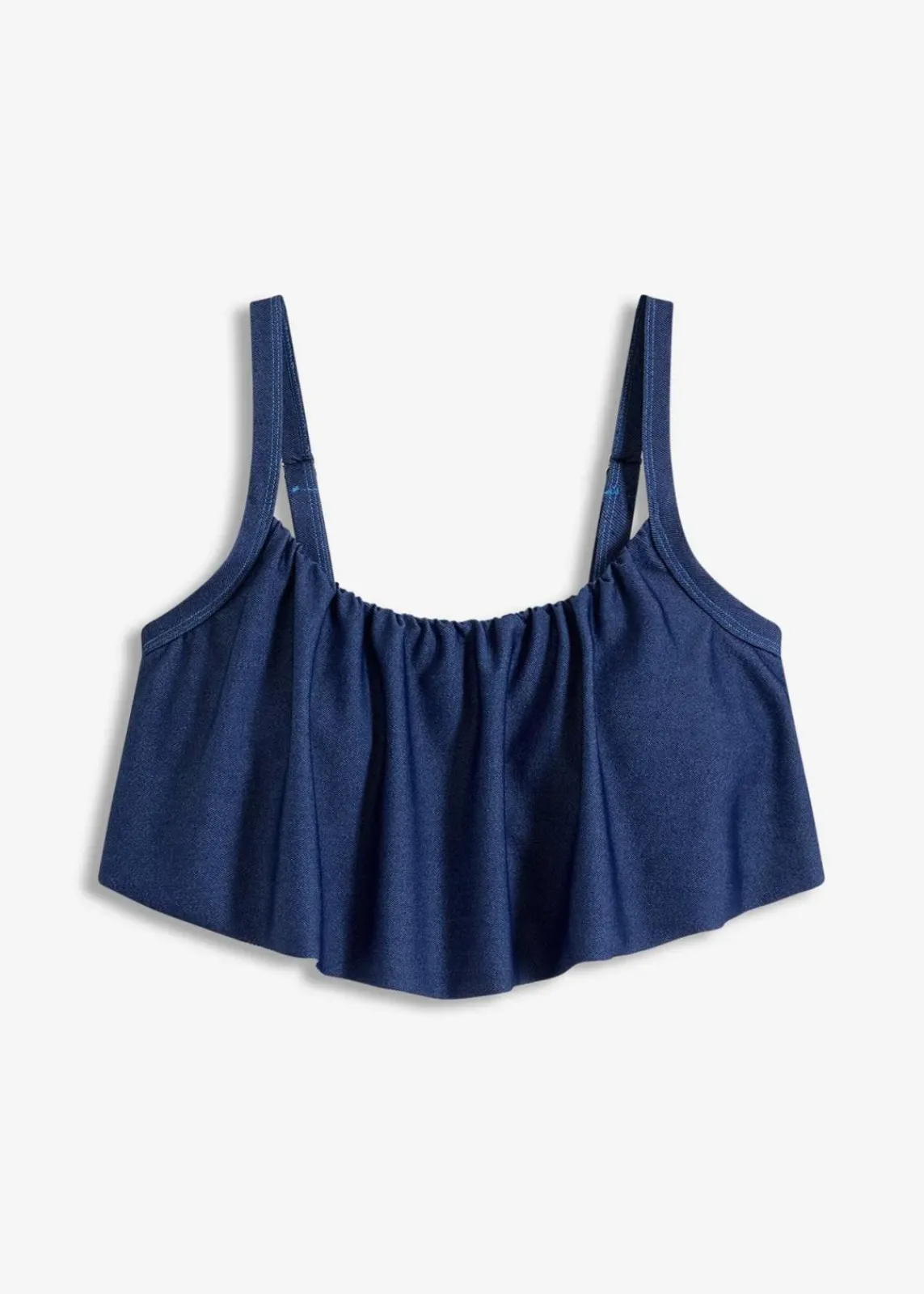 bonprix Mix & Match|Bikinis^Bustier Bikini Oberteil in Jeansoptik dunkelblau denim
