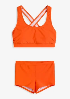 bonprix Nachhaltigere Materialien|Bikinis^Bustier Bikini (2-tlg.Set) dunkelorange