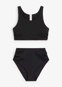 bonprix Nachhaltigere Materialien|Sport Bademode^Bustier Bikini (2-tlg.Set) schwarz