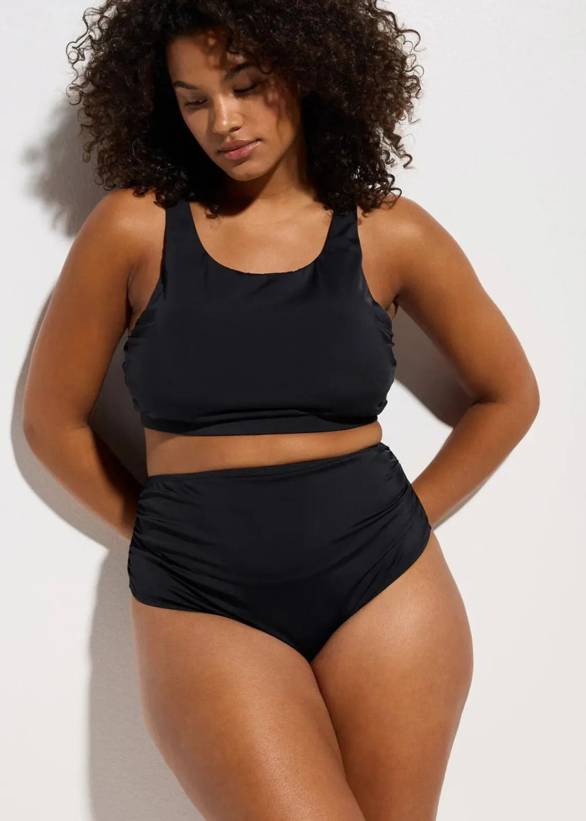 bonprix Nachhaltigere Materialien|Sport Bademode^Bustier Bikini (2-tlg.Set) schwarz
