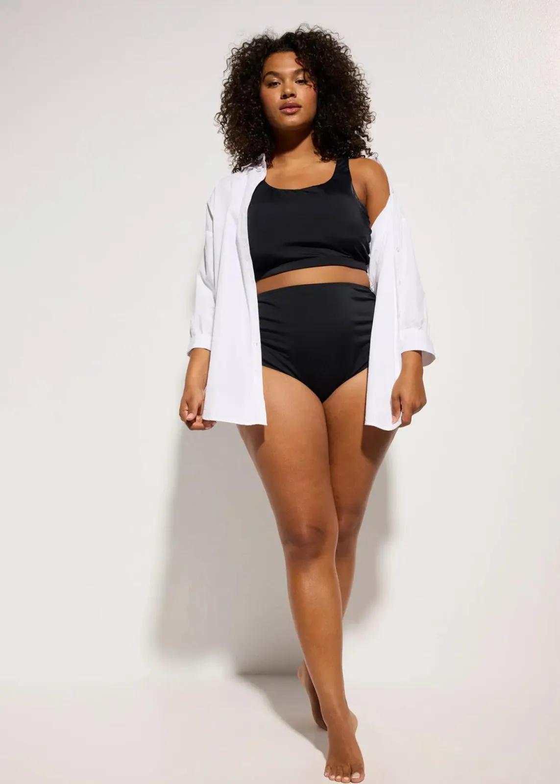 bonprix Nachhaltigere Materialien|Sport Bademode^Bustier Bikini (2-tlg.Set) schwarz