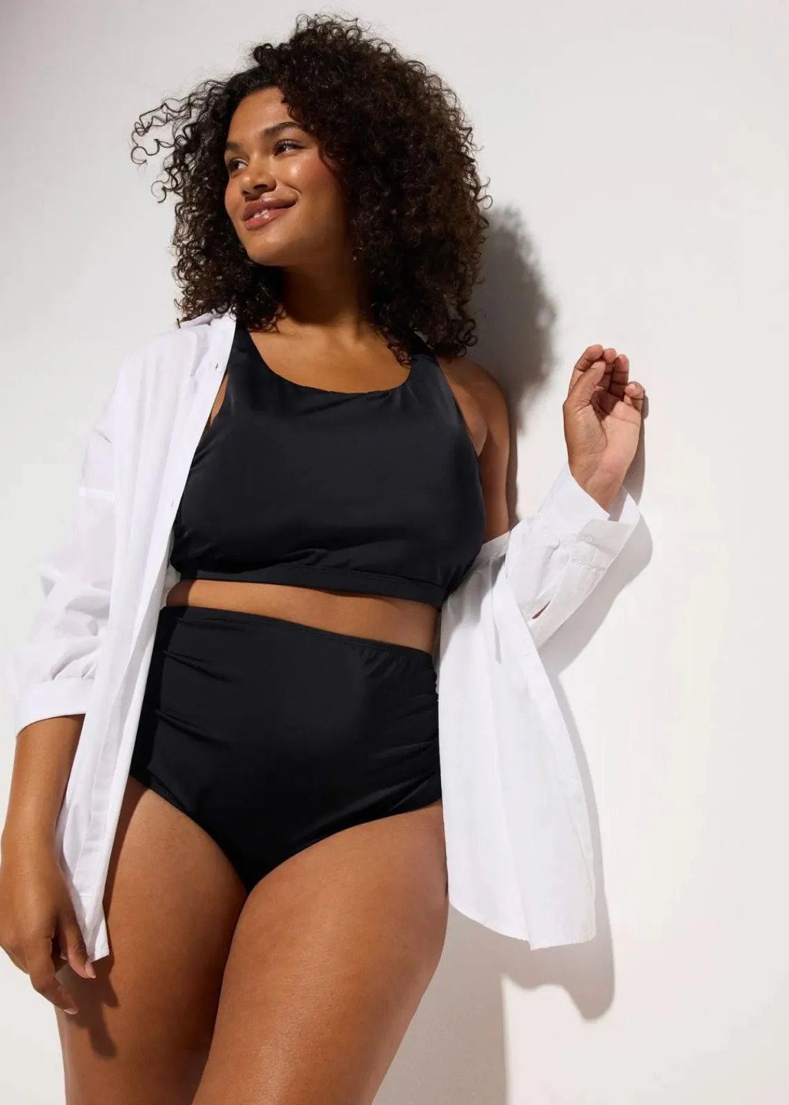 bonprix Nachhaltigere Materialien|Sport Bademode^Bustier Bikini (2-tlg.Set) schwarz