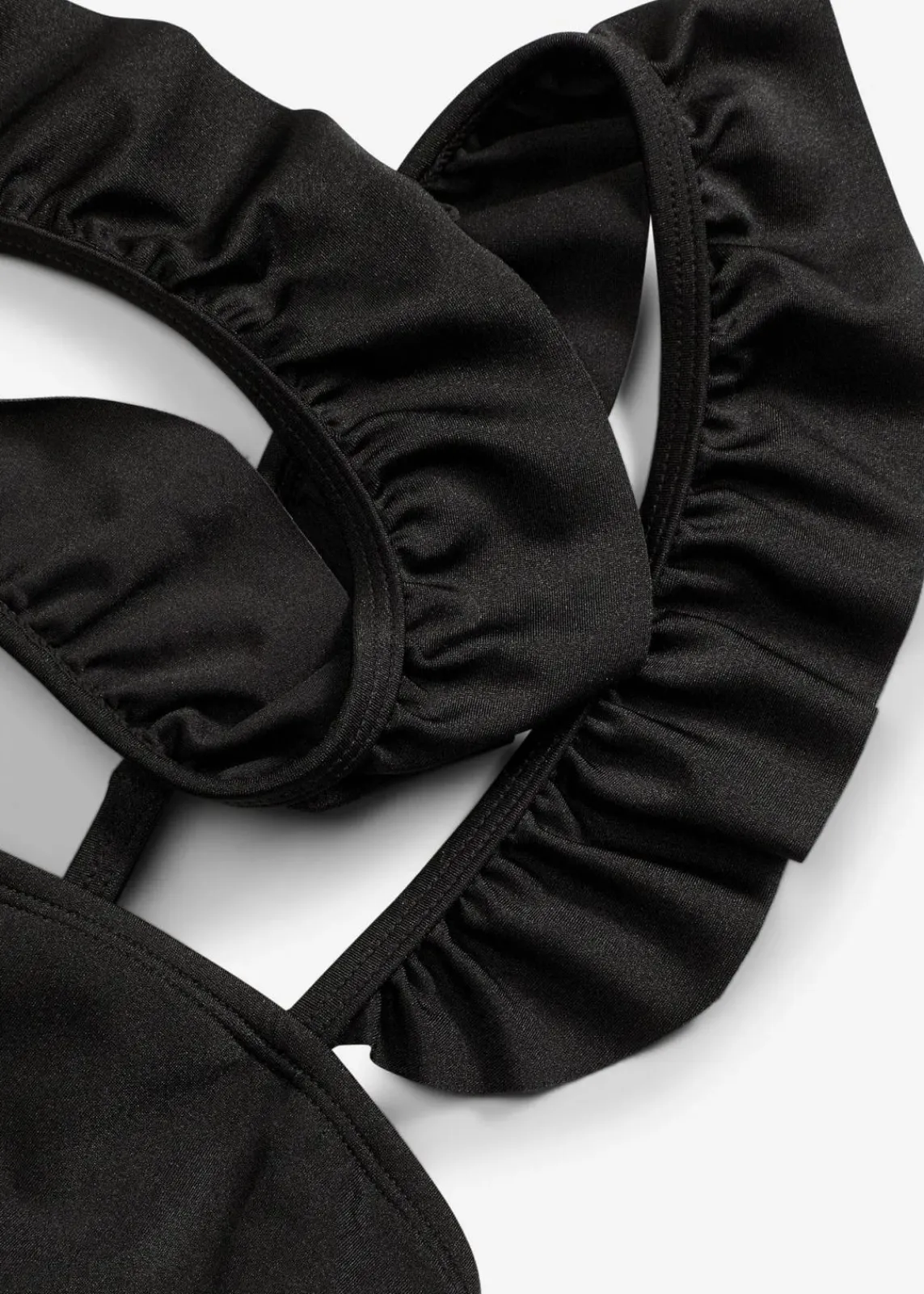 bonprix Nachhaltigere Materialien|Bikinis^Bustier Bikini (2-tlg.Set), leicht glänzend anthrazit