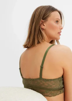 bonprix Nachhaltigere Materialien|Bhs^Bustier (2er Pack) dunkelkhaki+weiß