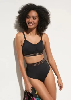 bonprix Bikinis|Nachhaltigere Materialien^Bustier-Bikini (2-tlg.Set) schwarz