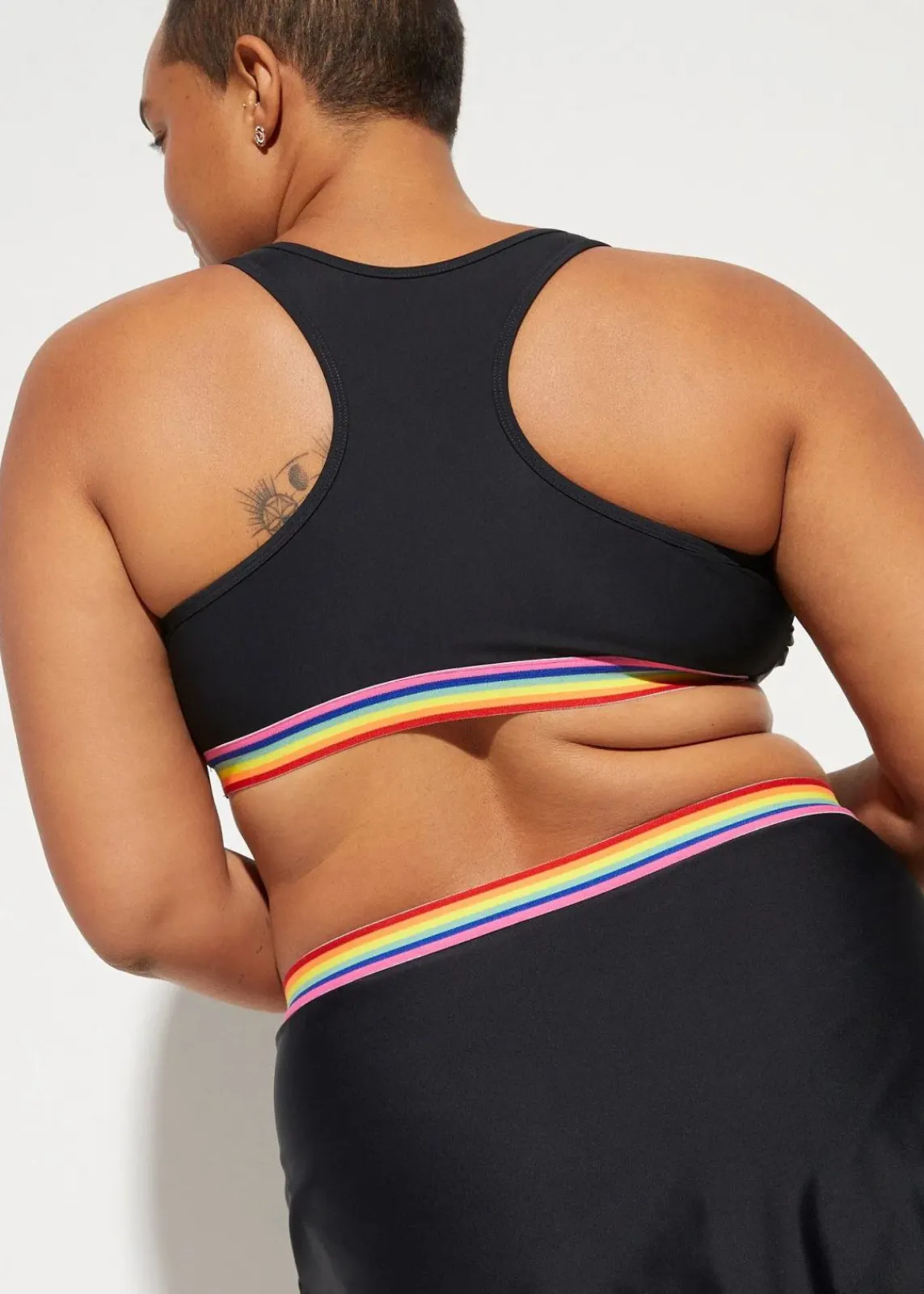 bonprix Nachhaltigere Materialien|Sport Bademode^Bustier-Bikinioberteil schwarz