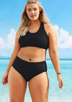 bonprix Nachhaltigere Materialien|Mix & Match^Bustier-Bikinioberteil mit Spitze schwarz