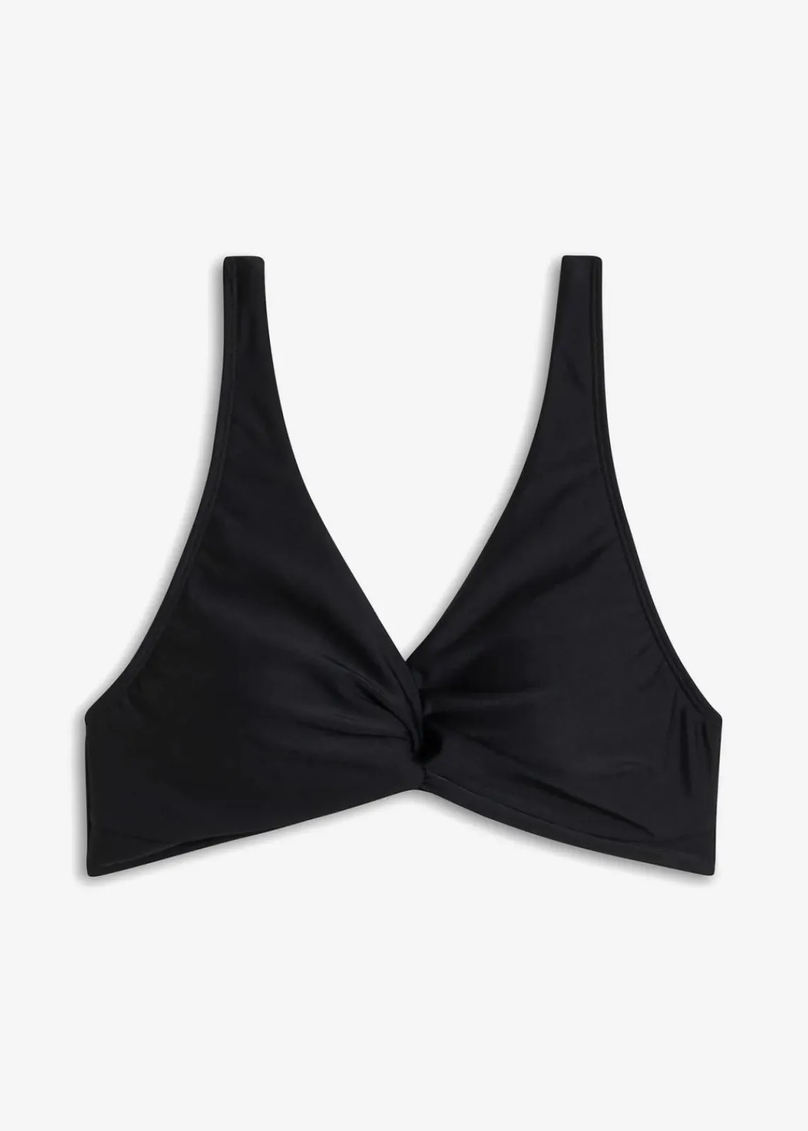 bonprix Nachhaltigere Materialien|Bikinis^Bustier-Bikinioberteil mit Twistdetail schwarz