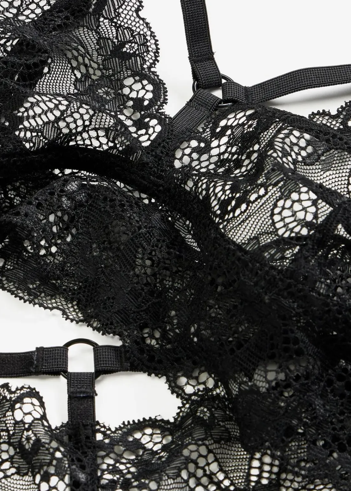 bonprix Wäsche·Erotikwäsche|Erotikwäsche^Bustier+Panty ouvert (2-tlg.Set) schwarz