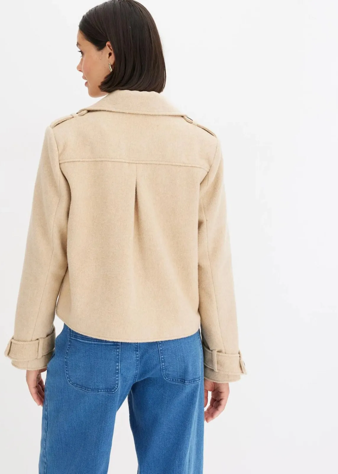 bonprix Bekleidung·Hosen|Jacken & Mäntel^Cabanjacke beige