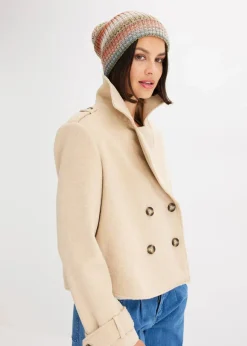 bonprix Bekleidung·Hosen|Jacken & Mäntel^Cabanjacke beige