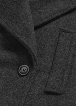 bonprix Jacken & Mäntel|Bekleidung·Hosen^Cabanjacke in Wolloptik schiefergrau meliert