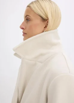 bonprix Bekleidung·Hosen|Jacken & Mäntel^Cabanjacke in Wolloptik kieselbeige meliert