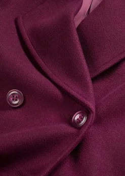 bonprix Jacken & Mäntel|Bekleidung·Hosen^Cabanjacke mit Strickärmeln weinrot