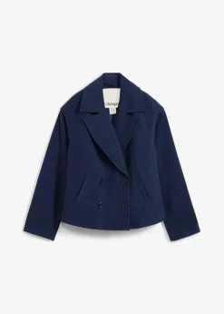 bonprix Jacken & Mäntel|Bekleidung·Hosen^Cabanjacke, Wollimitat dunkelblau