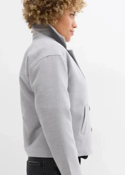 bonprix Bekleidung·Hosen|Jacken & Mäntel^Cabanjacke, Wollimitat hellgrau meliert