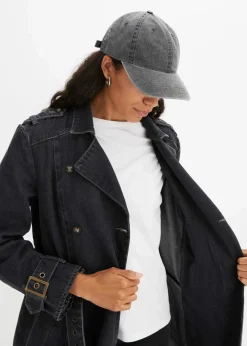 bonprix Mützen, Caps & Hüte^Cap aus 100% Baumwolle schwarz denim