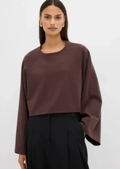bonprix Shirts & Tops^Cape-Langarmshirt dunkelbraun