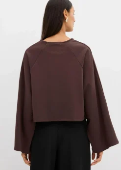 bonprix Shirts & Tops^Cape-Langarmshirt dunkelbraun