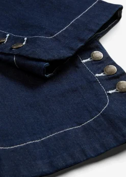 bonprix Bekleidung·Shirts & Tops|Jeans^Capri Jeans Mid Waist darkblue stone