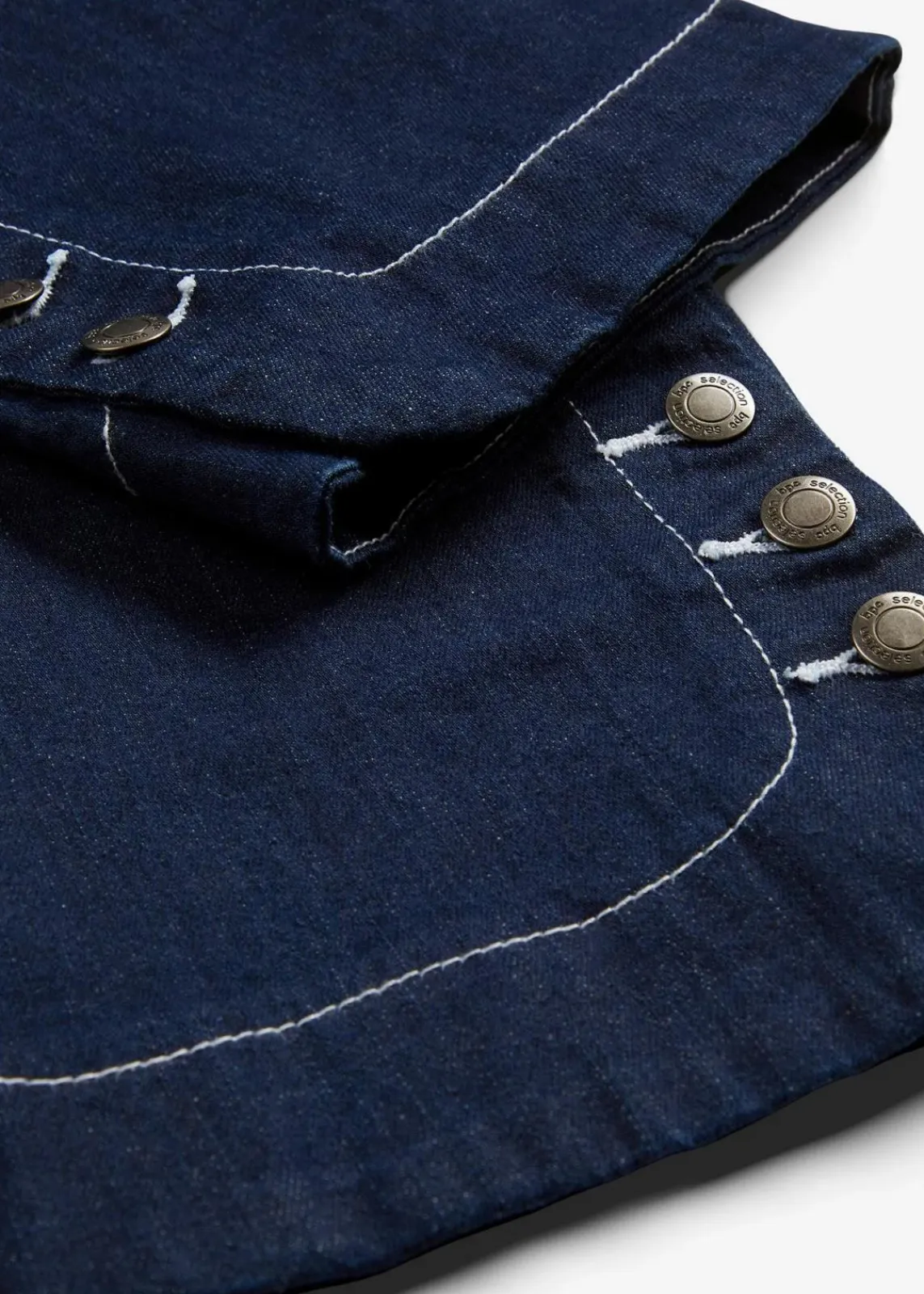 bonprix Bekleidung·Shirts & Tops|Jeans^Capri Jeans Mid Waist darkblue stone
