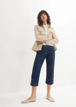 bonprix Jeans|Bekleidung·Shirts & Tops^Capri Jeans Mid Waist blue stone