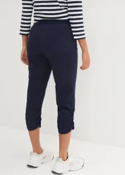 bonprix Hosen|Bekleidung·Kleider^Capri-Hose aus Baumwoll-Mix dunkelblau