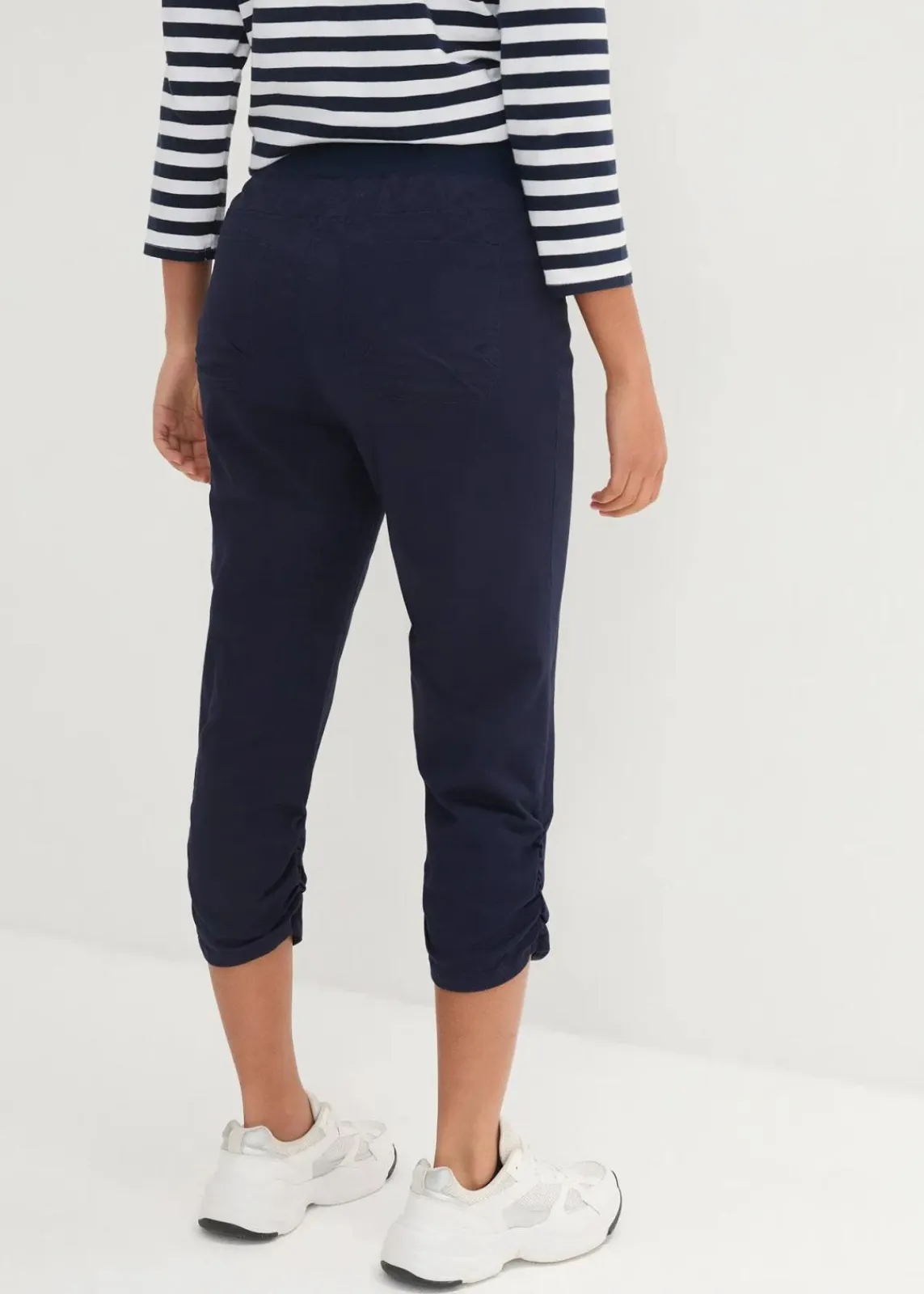 bonprix Hosen|Bekleidung·Kleider^Capri-Hose aus Baumwoll-Mix dunkelblau