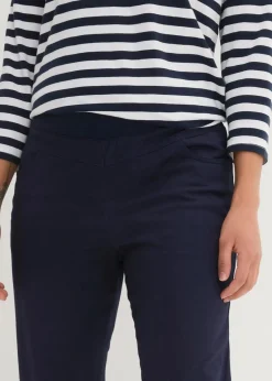 bonprix Hosen|Bekleidung·Kleider^Capri-Hose aus Baumwoll-Mix dunkelblau