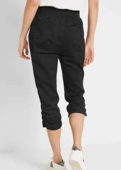 bonprix Bekleidung·Kleider|Hosen^Capri-Hose aus Baumwoll-Mix schwarz