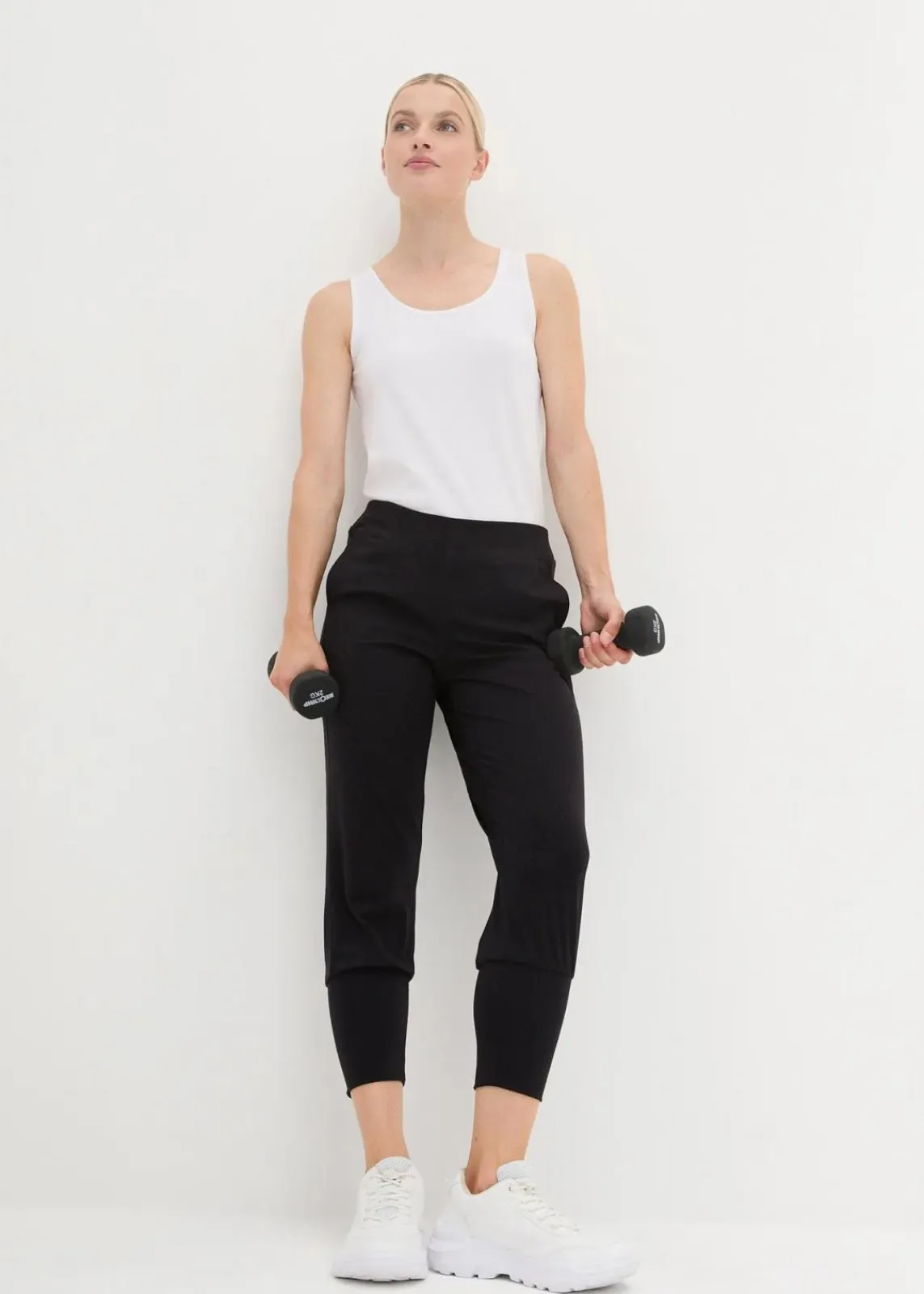 bonprix Hosen|Bekleidung·Kleider^Capri-Hose aus softem Material schwarz