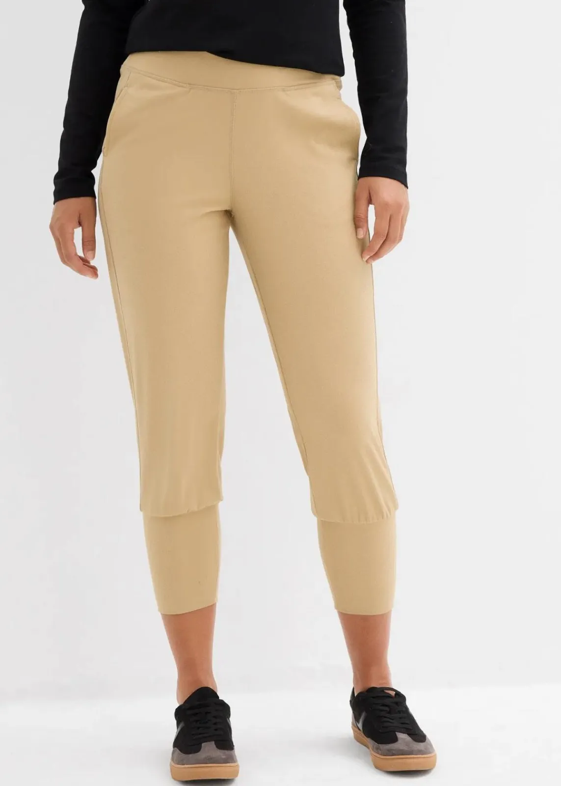 bonprix Bekleidung·Kleider|Hosen^Capri-Hose aus softem Material hellkhaki