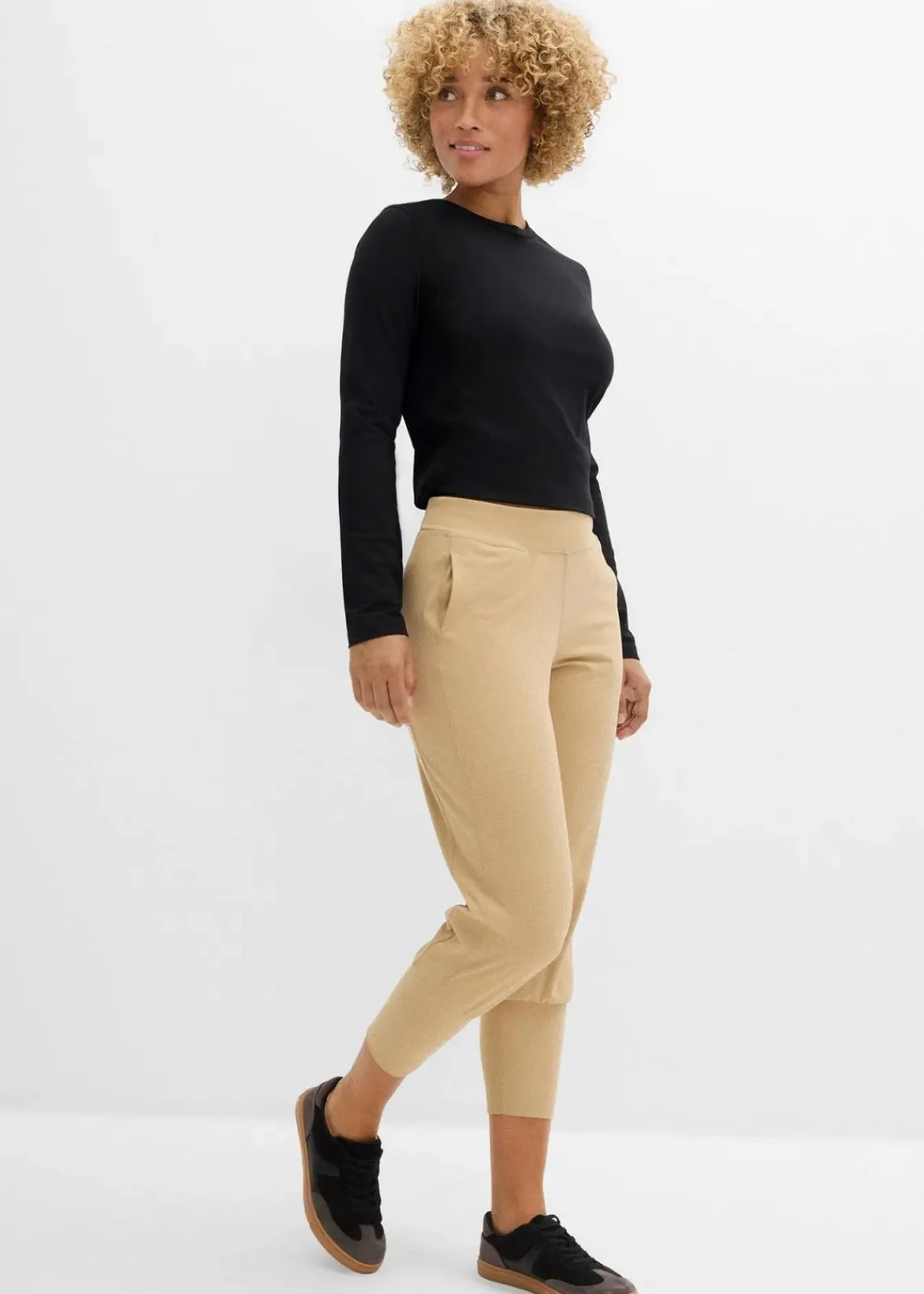 bonprix Bekleidung·Kleider|Hosen^Capri-Hose aus softem Material hellkhaki