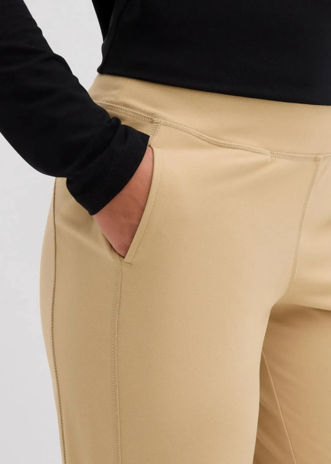 bonprix Bekleidung·Kleider|Hosen^Capri-Hose aus softem Material hellkhaki