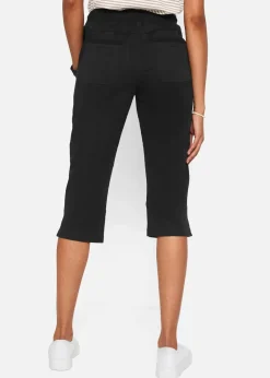 bonprix Bekleidung·Kleider|Hosen^Caprihose mit Bindeband schwarz