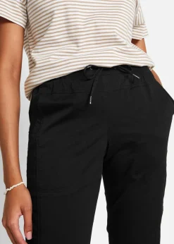 bonprix Bekleidung·Kleider|Hosen^Caprihose mit Bindeband schwarz