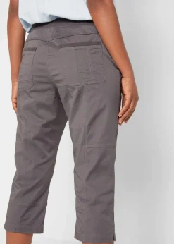 bonprix Hosen|Bekleidung·Kleider^Caprihose mit Bindeband rauchgrau