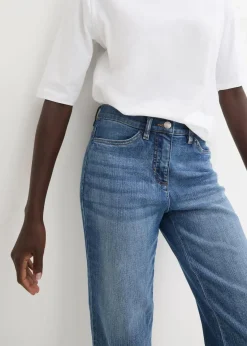 bonprix Bekleidung·Shirts & Tops|Jeans^Capri-Jeans blue bleached