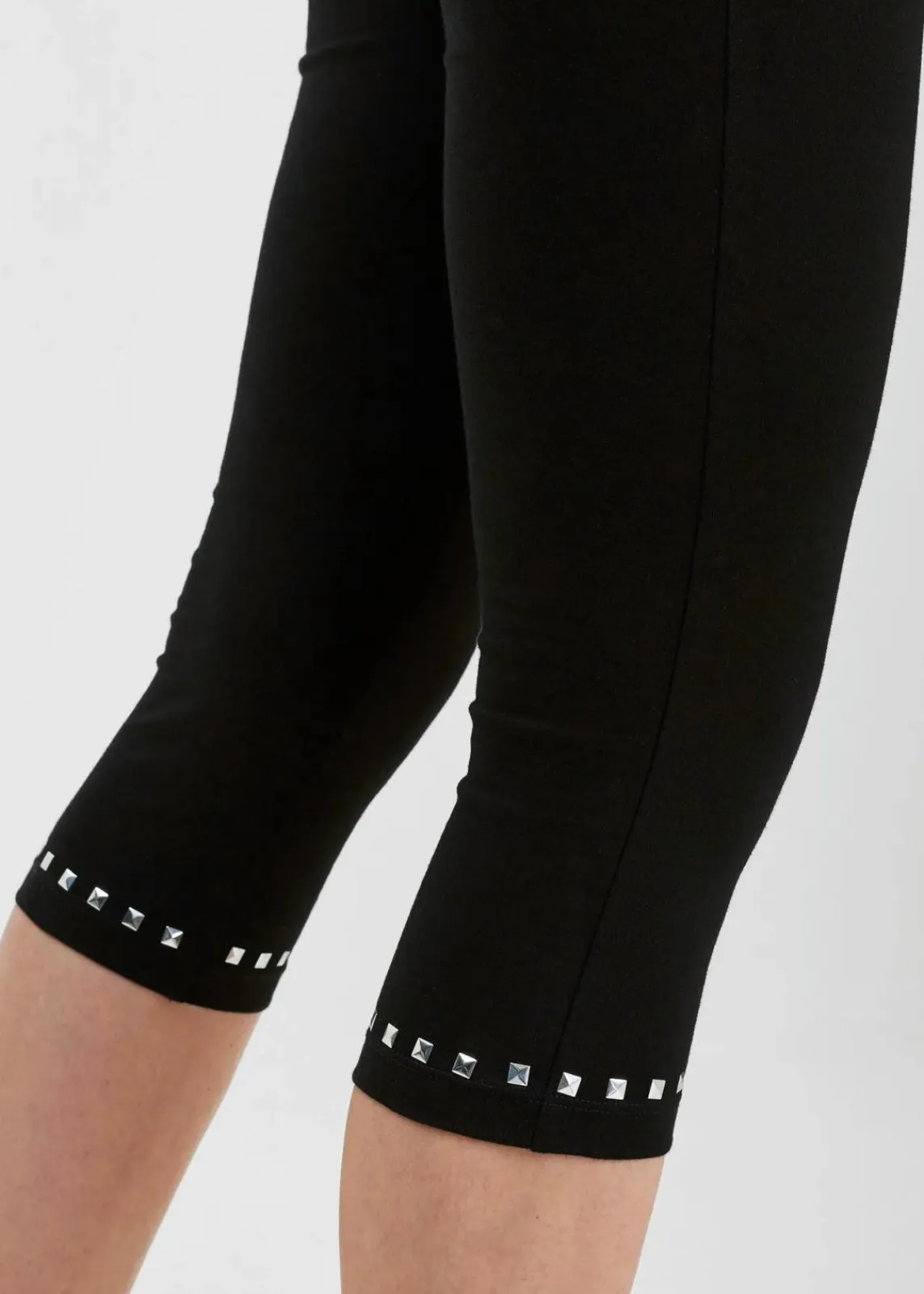 bonprix Bekleidung·Kleider|Hosen^Capri-Leggings schwarz/silber