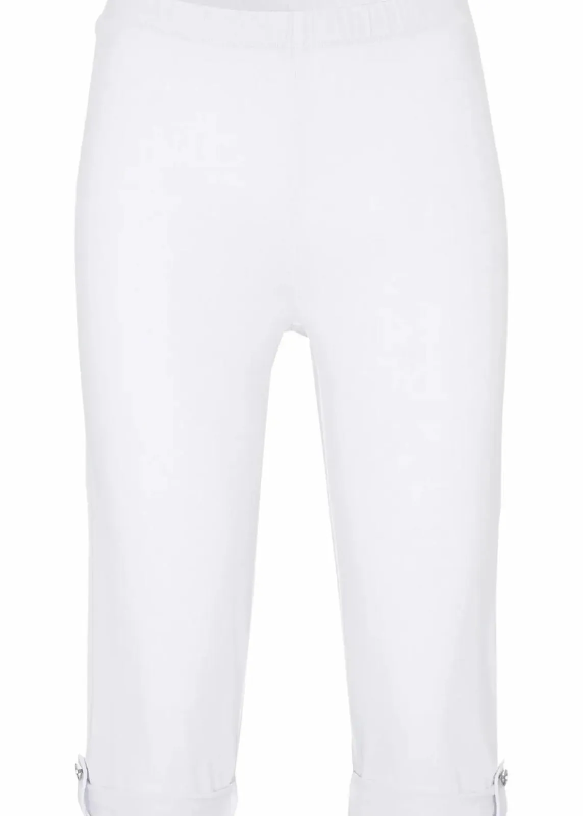 bonprix Hosen^Capri-Leggings aus Bio-Baumwolle weiß