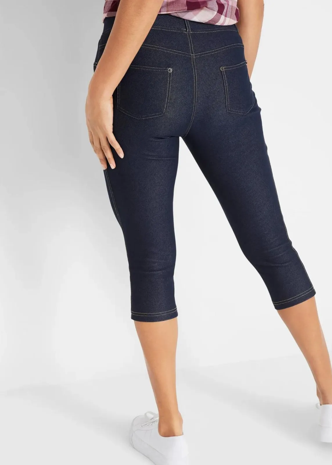 bonprix Bekleidung·Kleider|Hosen^Capri-Leggings in Jeansoptik blau