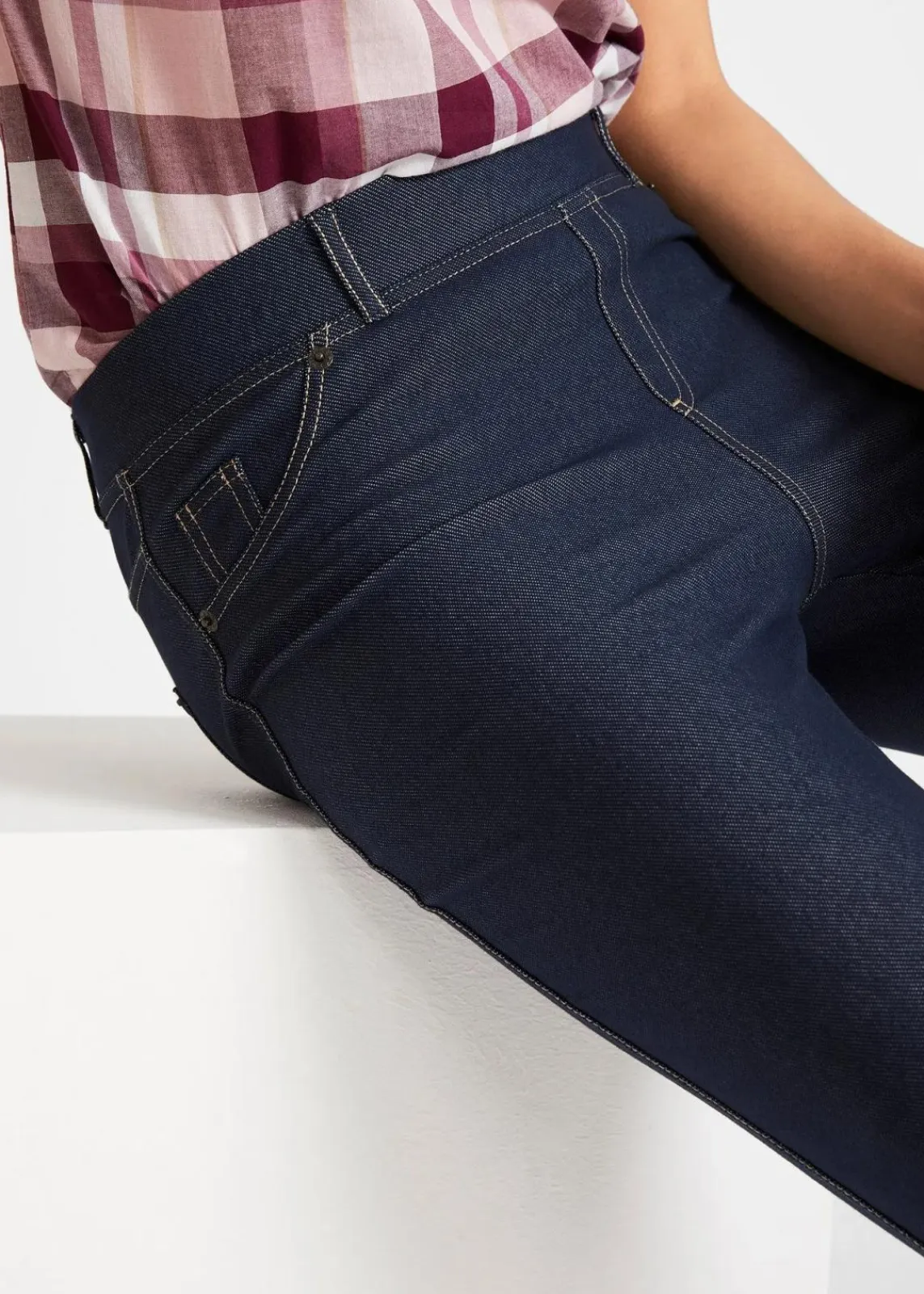 bonprix Bekleidung·Kleider|Hosen^Capri-Leggings in Jeansoptik blau