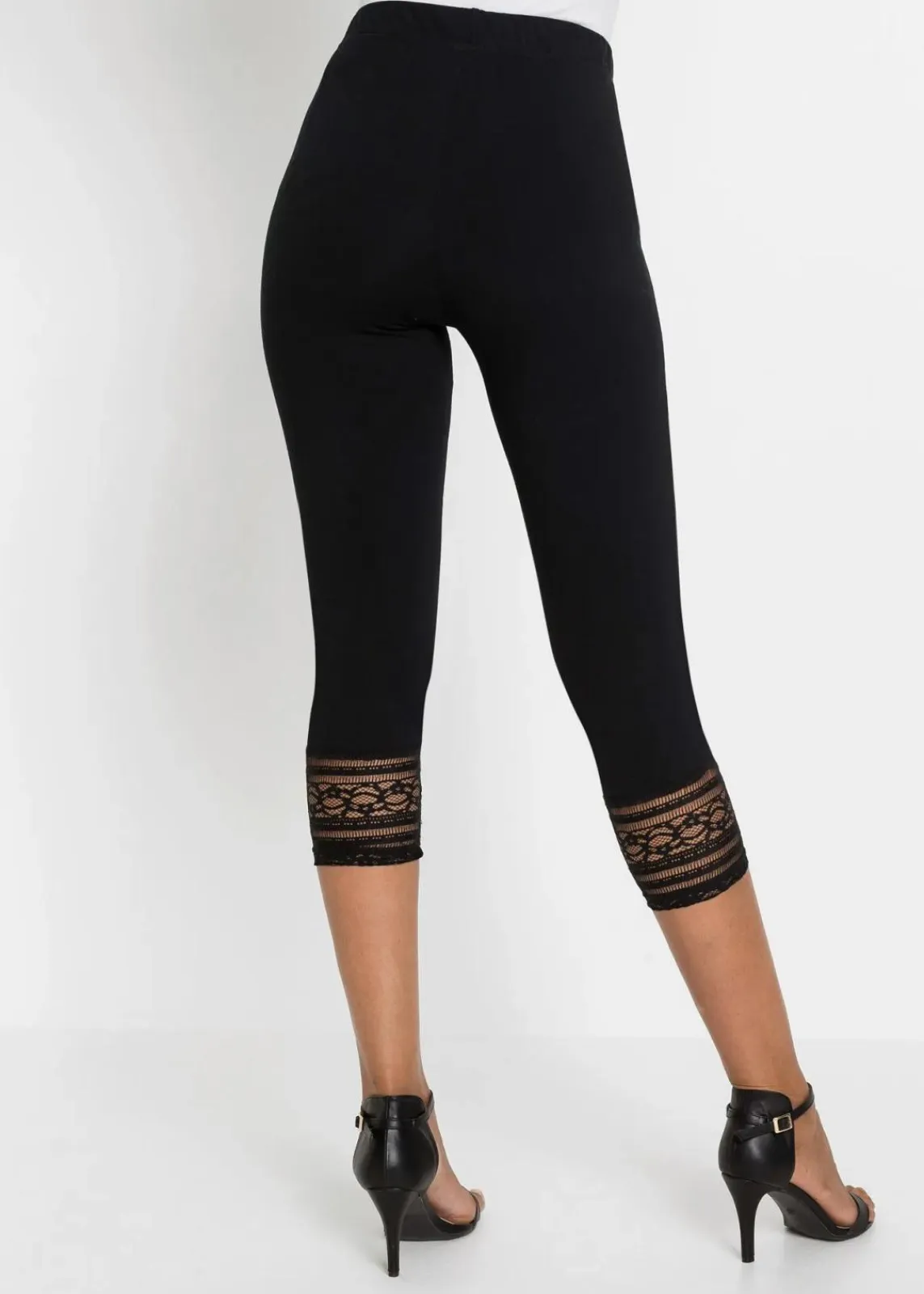 bonprix Bekleidung·Kleider|Hosen^Capri-Leggings mit Bio-Baumwolle schwarz