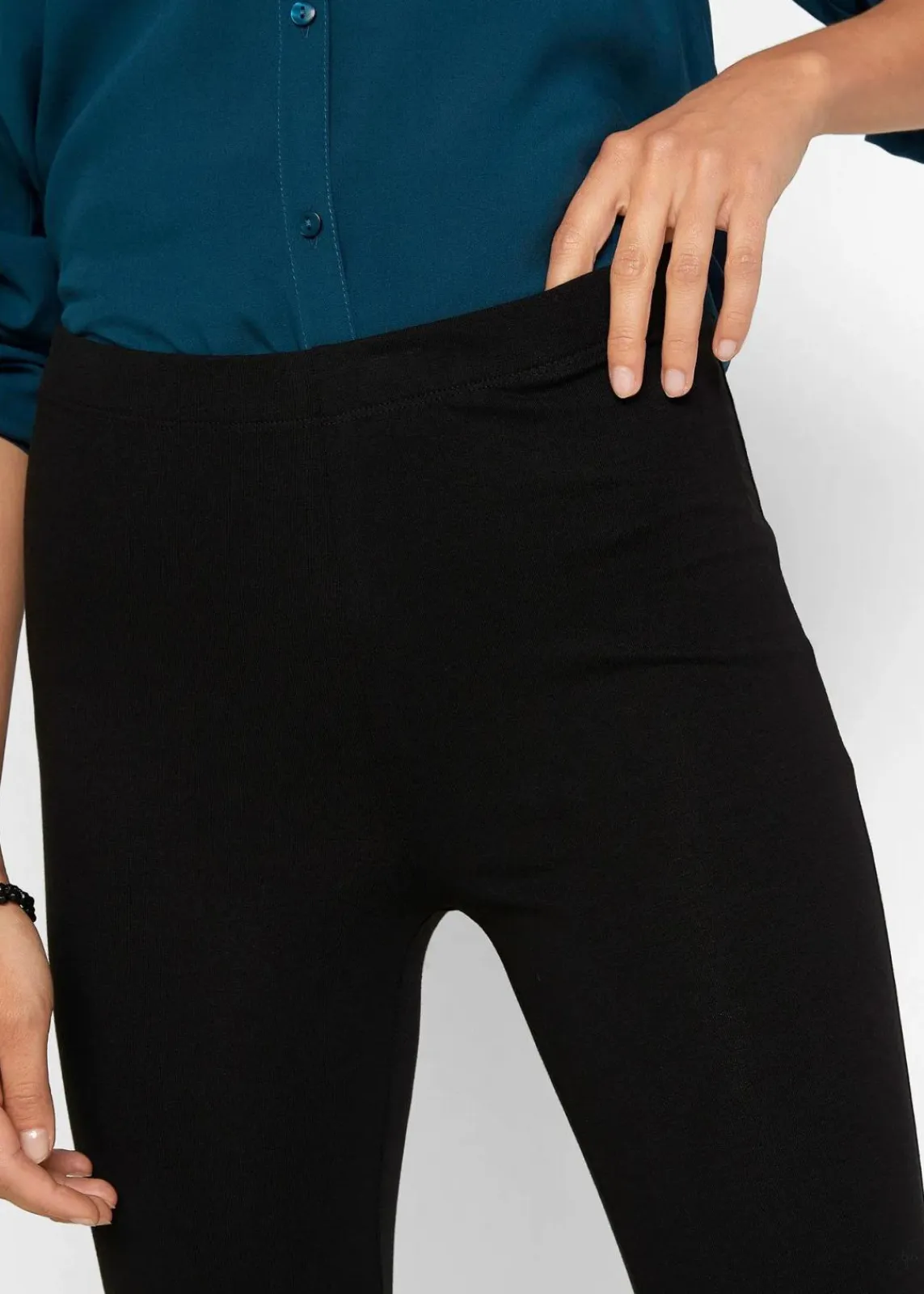 bonprix Bekleidung·Kleider|Hosen^Capri-Leggings mit Bio-Baumwolle schwarz