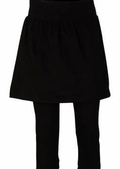 bonprix Bekleidung·Kleider|Nachhaltigere Materialien^Capri-Leggings mit Rock aus elastischem Baumwoll-Mix schwarz