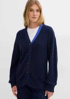 bonprix Bekleidung·Umstandsmode|Bekleidung·Jeans^Cardigan aus reiner Baumwolle dunkelblau/edelsteinblau